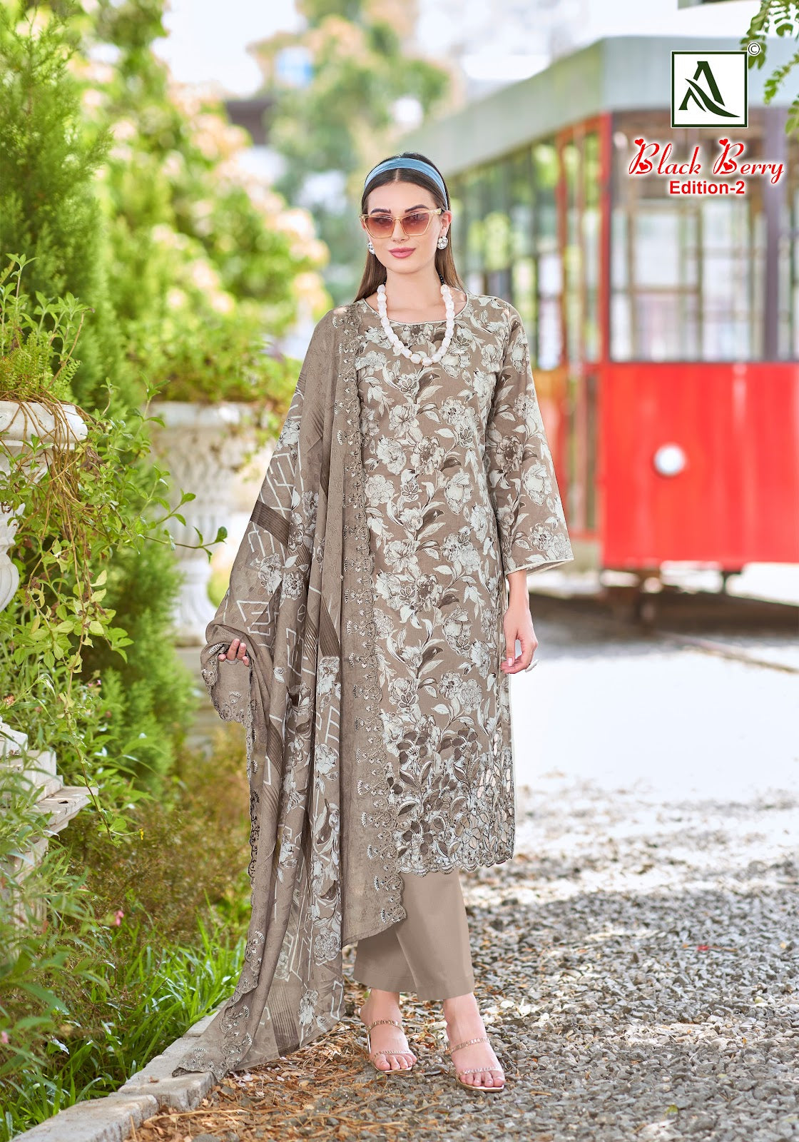 Black Berry Edition 2 Alok Cambric Cotton Karachi Salwar Suits Supplier