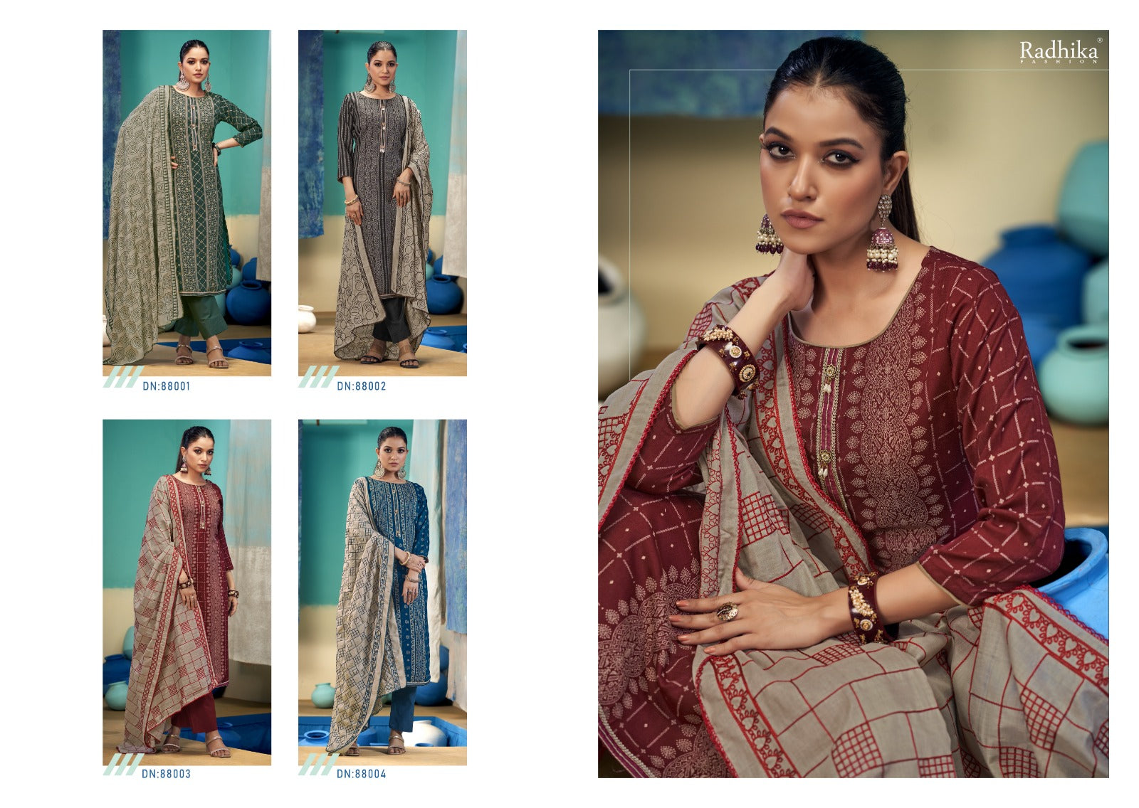 Black Berry Vol 10 Radhika Fashion Cotton Pant Style Suits