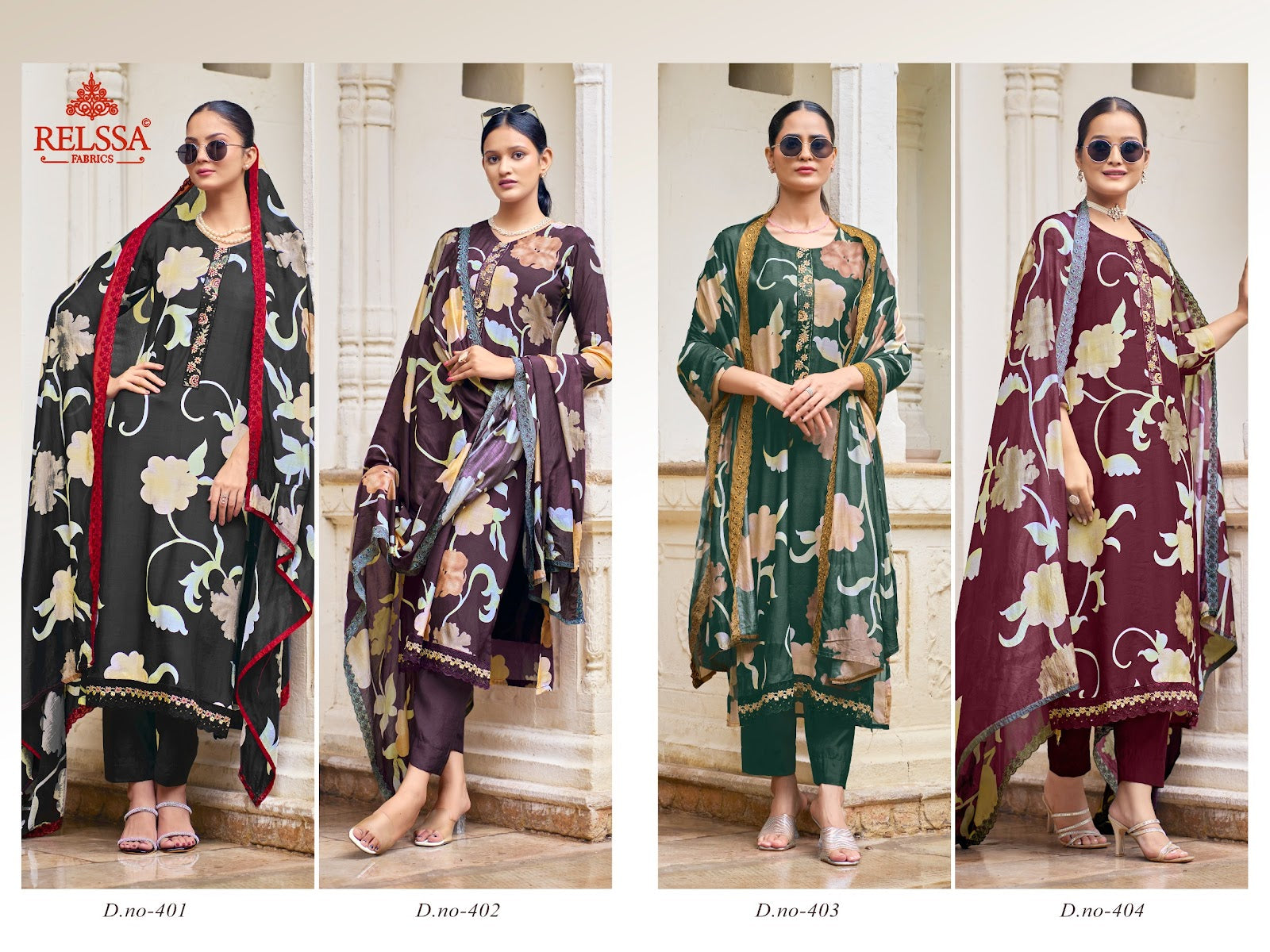 Black Berry Vol 4 Relssa Fabrics Viscose Pant Style Suits Manufacturer Ahmedabad
