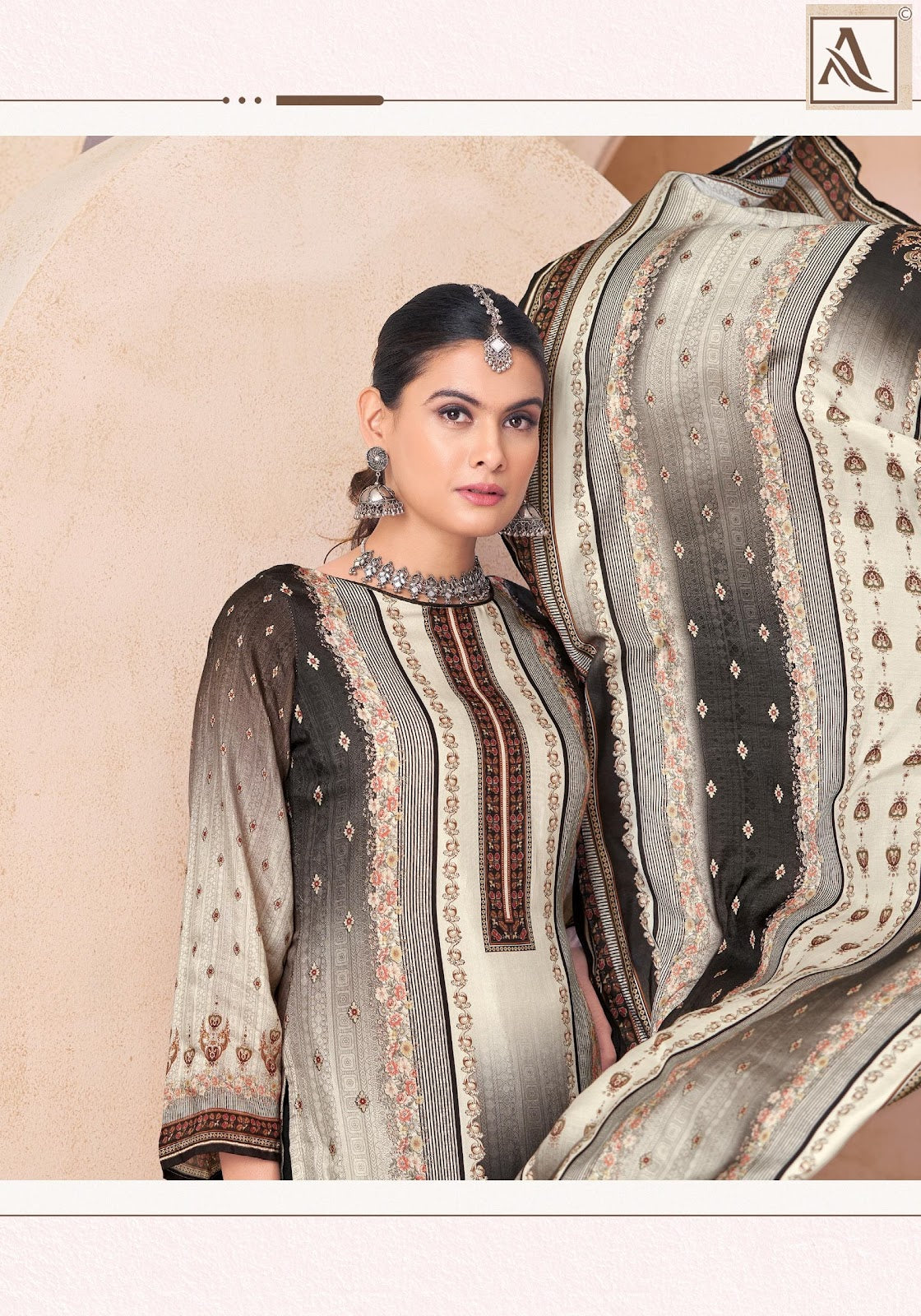 Black Biba Alok Viscose Muslin Karachi Salwar Suits Manufacturer India