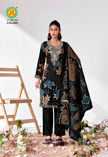 Black Bulbul Vol 4 Jt Reyon Pant Style Suits Wholesale Price