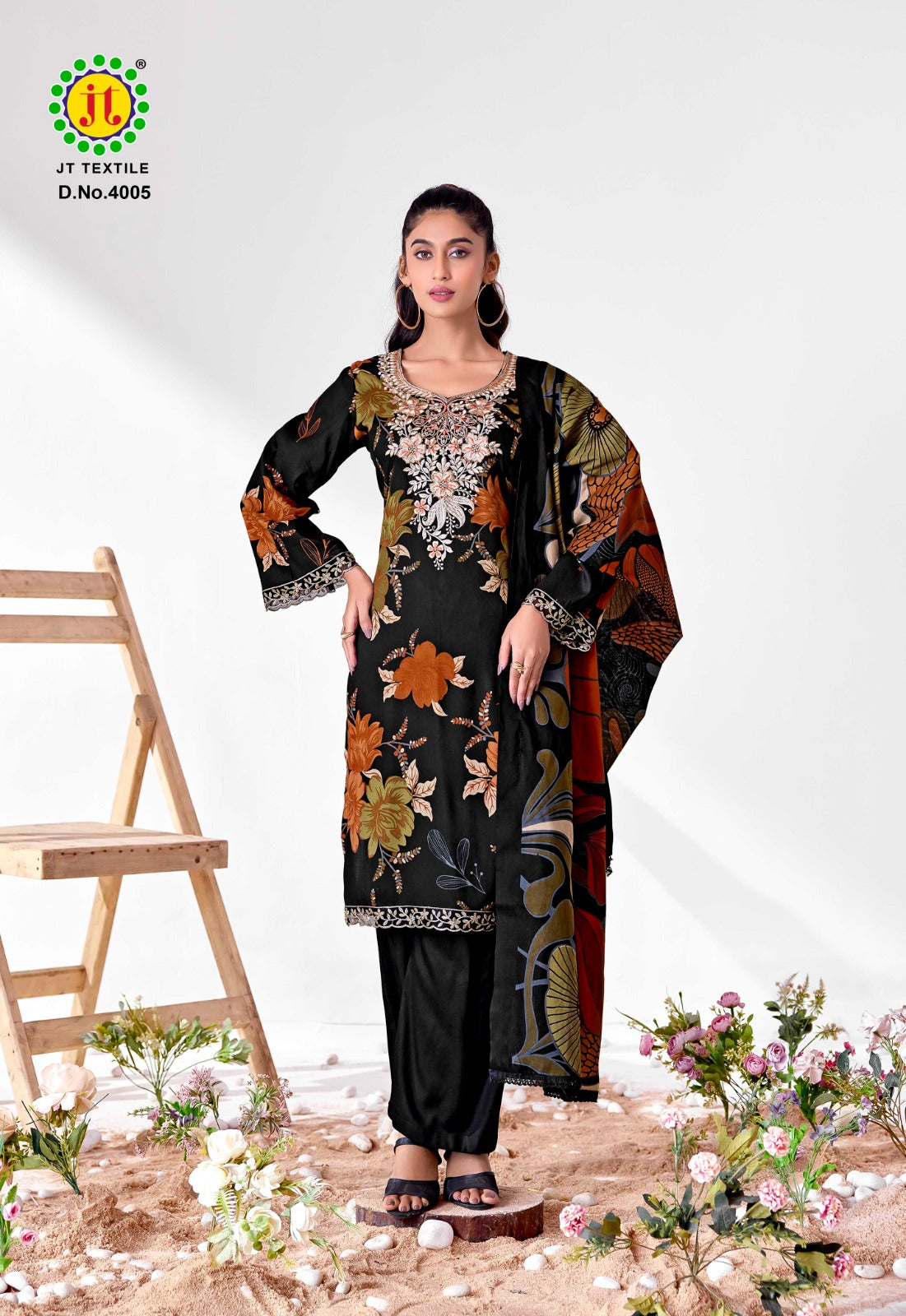 Black Bulbul Vol 4 Jt Reyon Pant Style Suits Wholesale Price