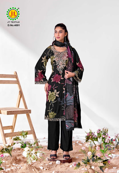 Black Bulbul Vol 4 Jt Reyon Pant Style Suits Wholesale Price