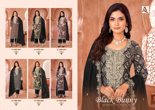 Black Bunny Alok Viscose Rayon Karachi Salwar Suits Exporter