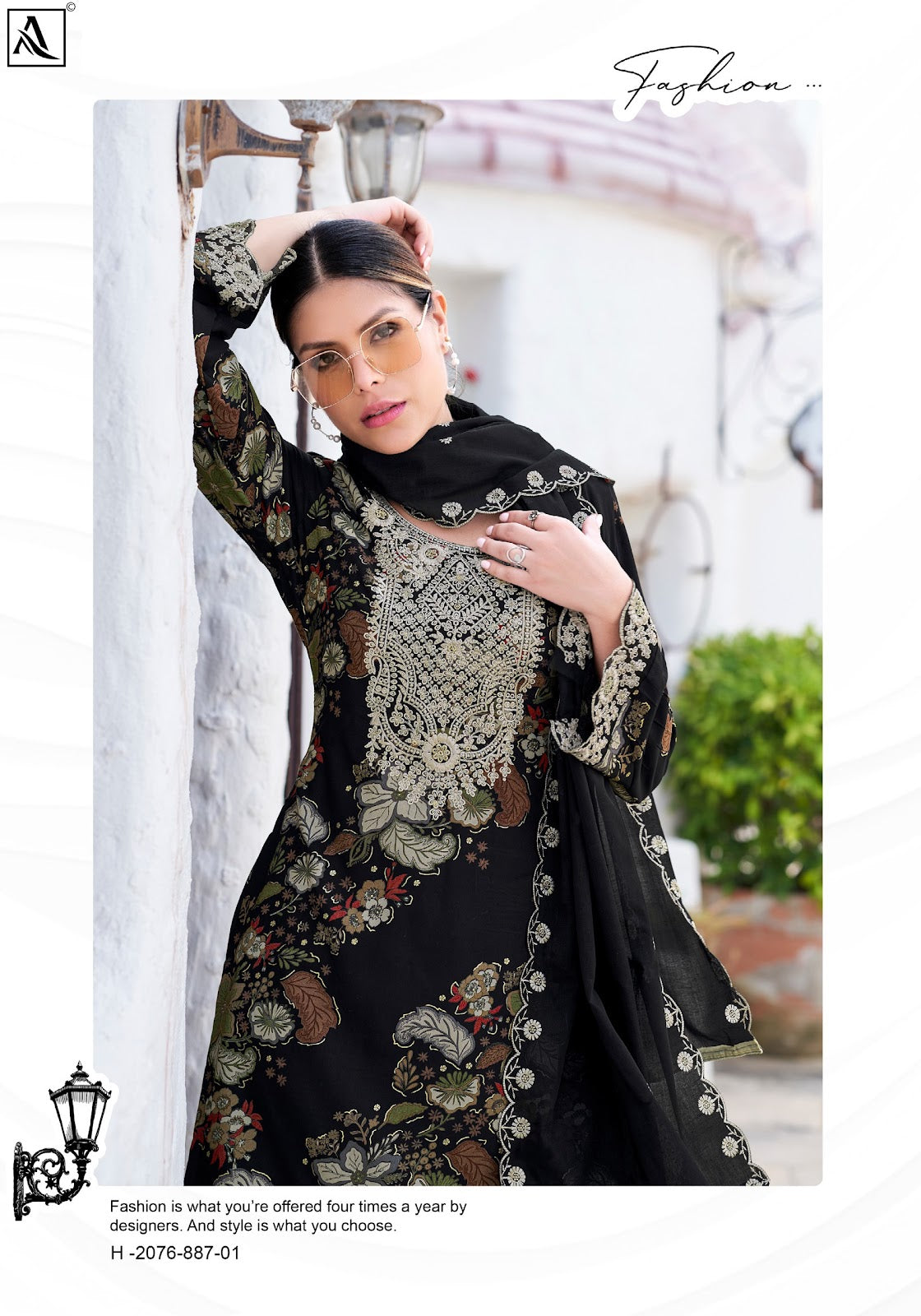 Black Bunny Edition 2 Alok Viscose Reyon Karachi Salwar Suits Exporter Ahmedabad