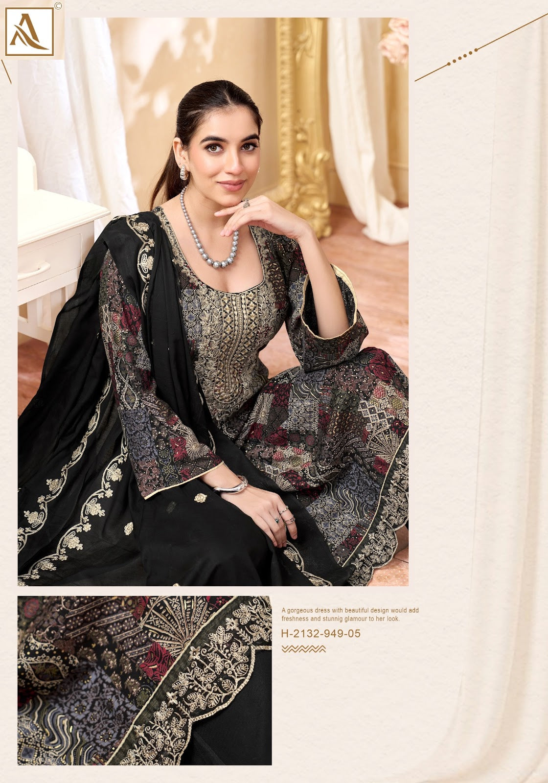 Black Bunny Edition 3 Alok Viscose Reyon Karachi Salwar Suits Wholesaler Gujarat
