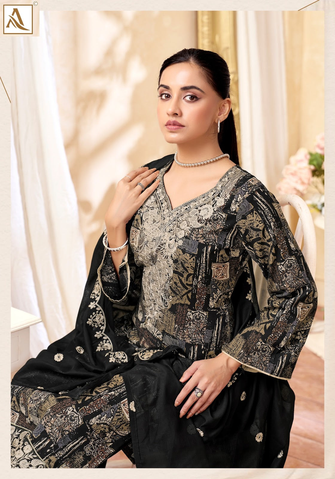 Black Bunny Edition 3 Alok Viscose Reyon Karachi Salwar Suits Wholesaler Gujarat