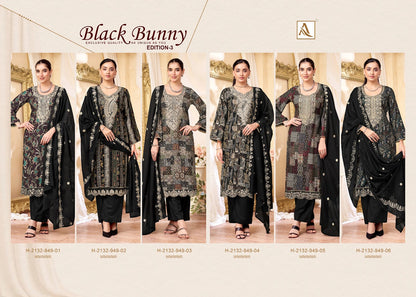 Black Bunny Edition 3 Alok Viscose Reyon Karachi Salwar Suits Wholesaler Gujarat