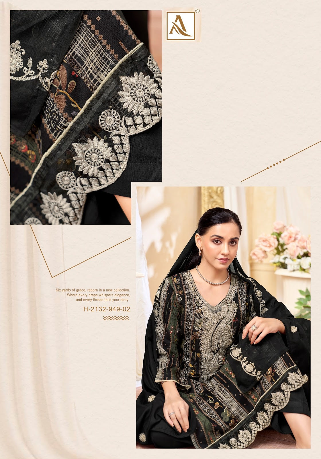 Black Bunny Edition 3 Alok Viscose Reyon Karachi Salwar Suits Wholesaler Gujarat