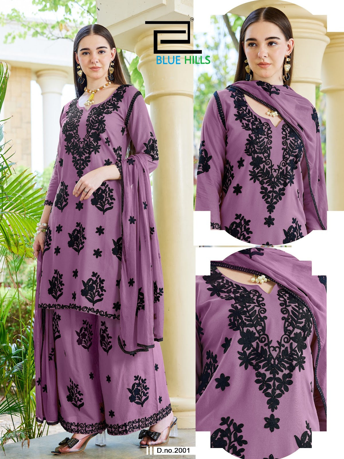 Black Bunny Vol 30 Blue Hills Rayon 14Kg Readymade Plazzo Style Suits Manufacturer Gujarat