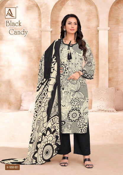 Black Candy Alok Viscose Maslin Pant Style Suits Manufacturer India