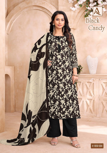 Black Candy Alok Viscose Maslin Pant Style Suits Manufacturer India