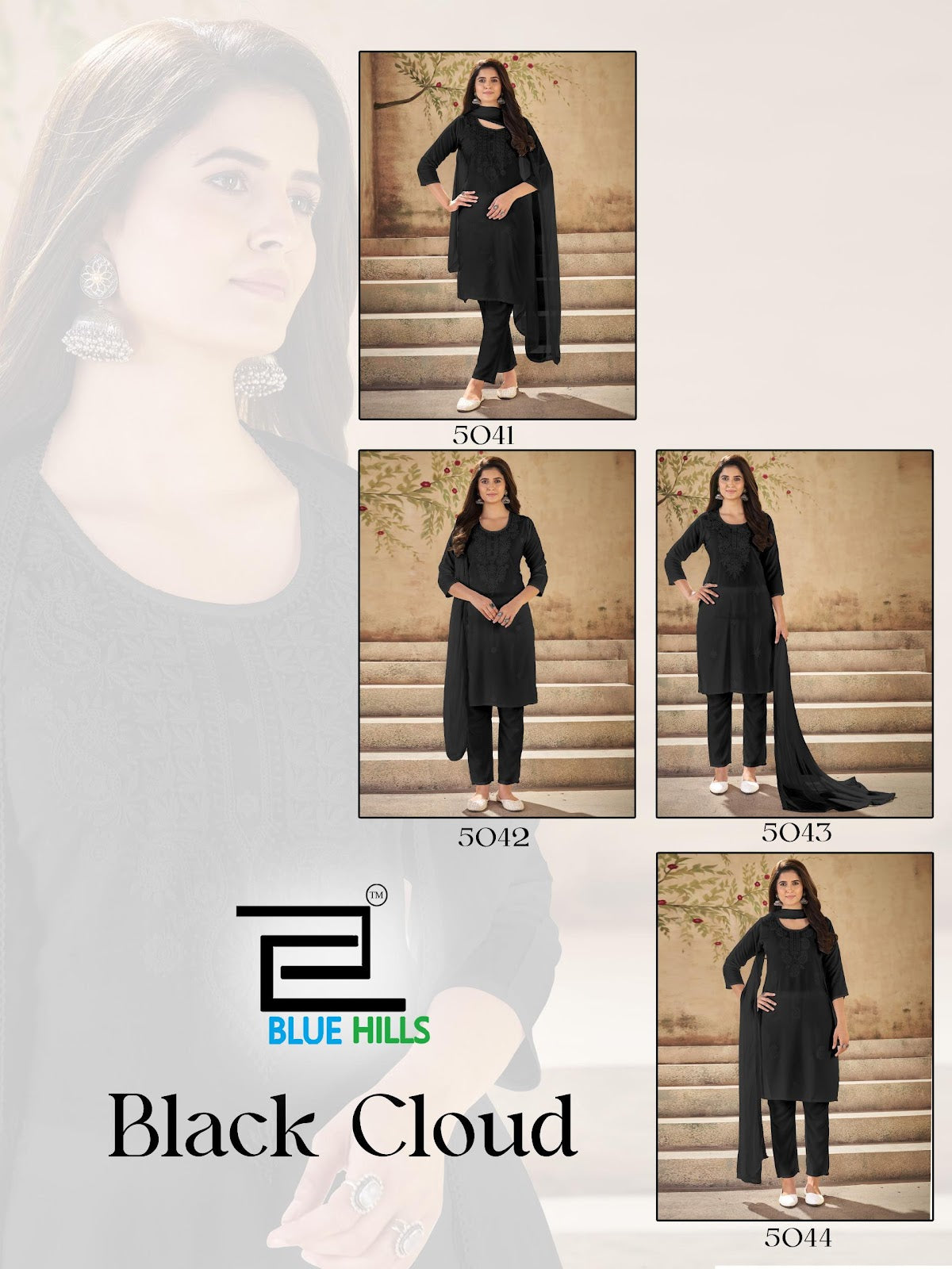 Black Cloud Blue Hills Rayon 14Kg Readymade Pant Style Suits Supplier