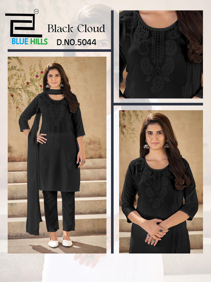 Black Cloud Blue Hills Rayon 14Kg Readymade Pant Style Suits Supplier