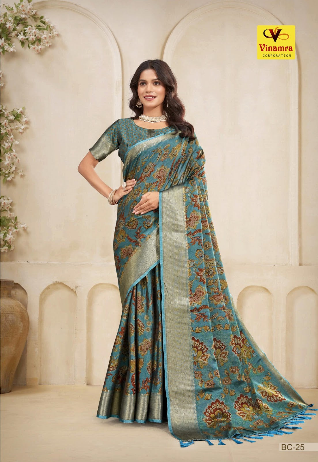 Black Currant Vol 3 Vinamra Cotton Silk Sarees Wholesaler Gujarat
