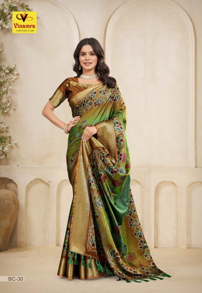 Black Currant Vol 3 Vinamra Cotton Silk Sarees Wholesaler Gujarat