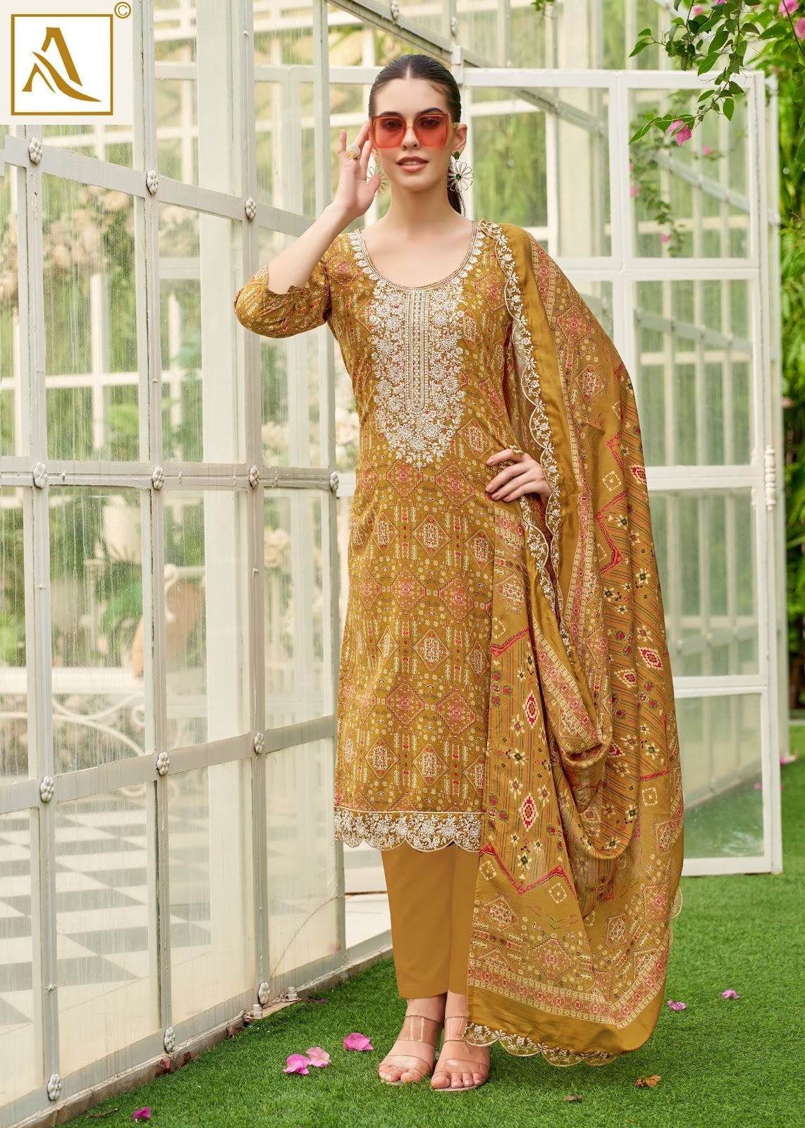 Black Diamond Edition 12 Alok Pure Reyon Karachi Salwar Suits Supplier