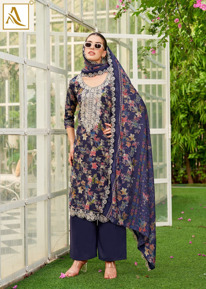 Black Diamond Edition 12 Alok Pure Reyon Karachi Salwar Suits Supplier