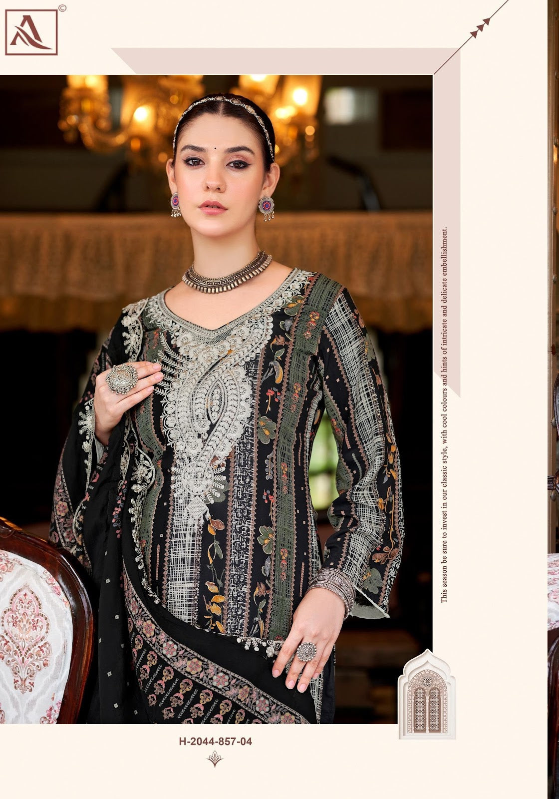 Black Diamond Edition 13 Alok Reyon Karachi Salwar Suits Manufacturer