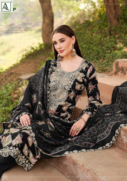 Black Diamond Edition 15 Alok Reyon Karachi Salwar Suits Supplier