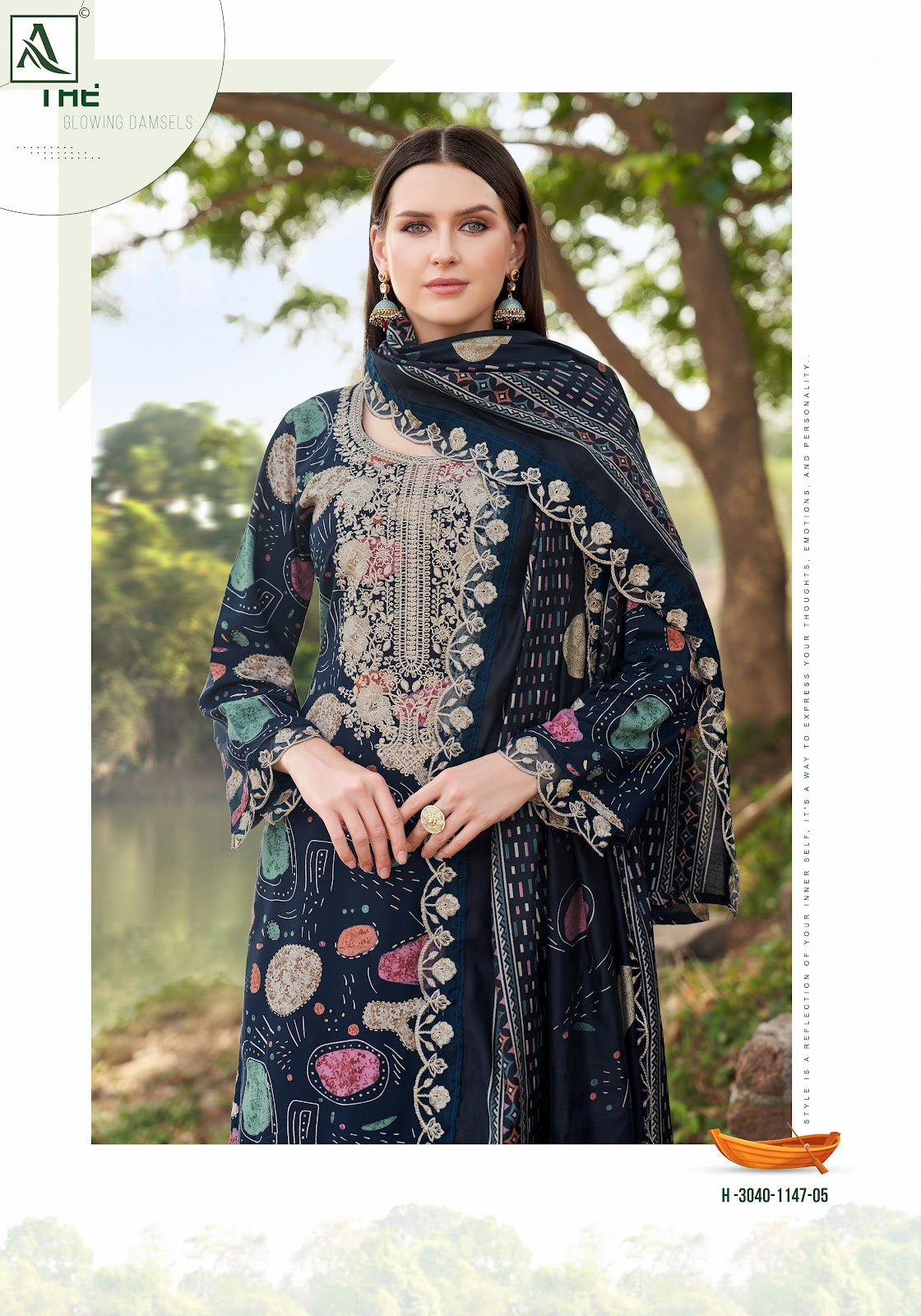 Black Diamond Edition 15 Alok Reyon Karachi Salwar Suits Supplier