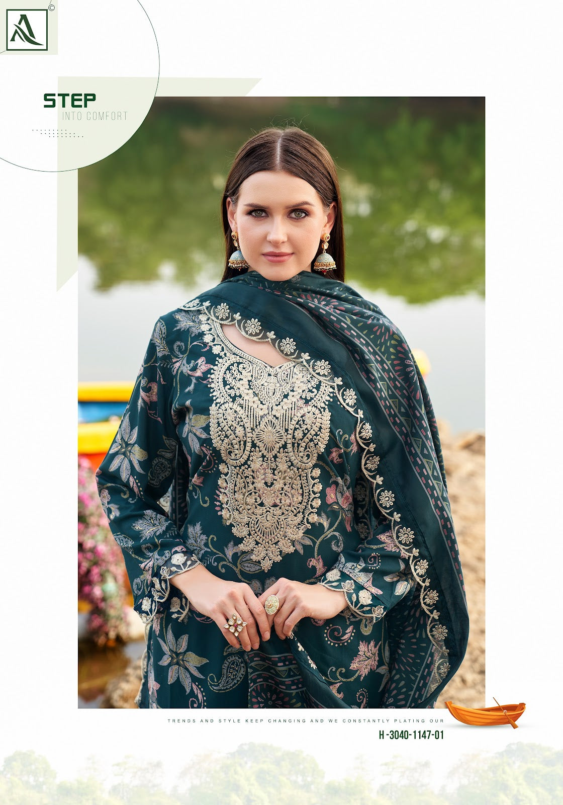 Black Diamond Edition 15 Alok Reyon Karachi Salwar Suits Supplier