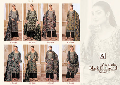 Black Diamond Edition 3 Alok Reyon Karachi Salwar Suits Wholesaler