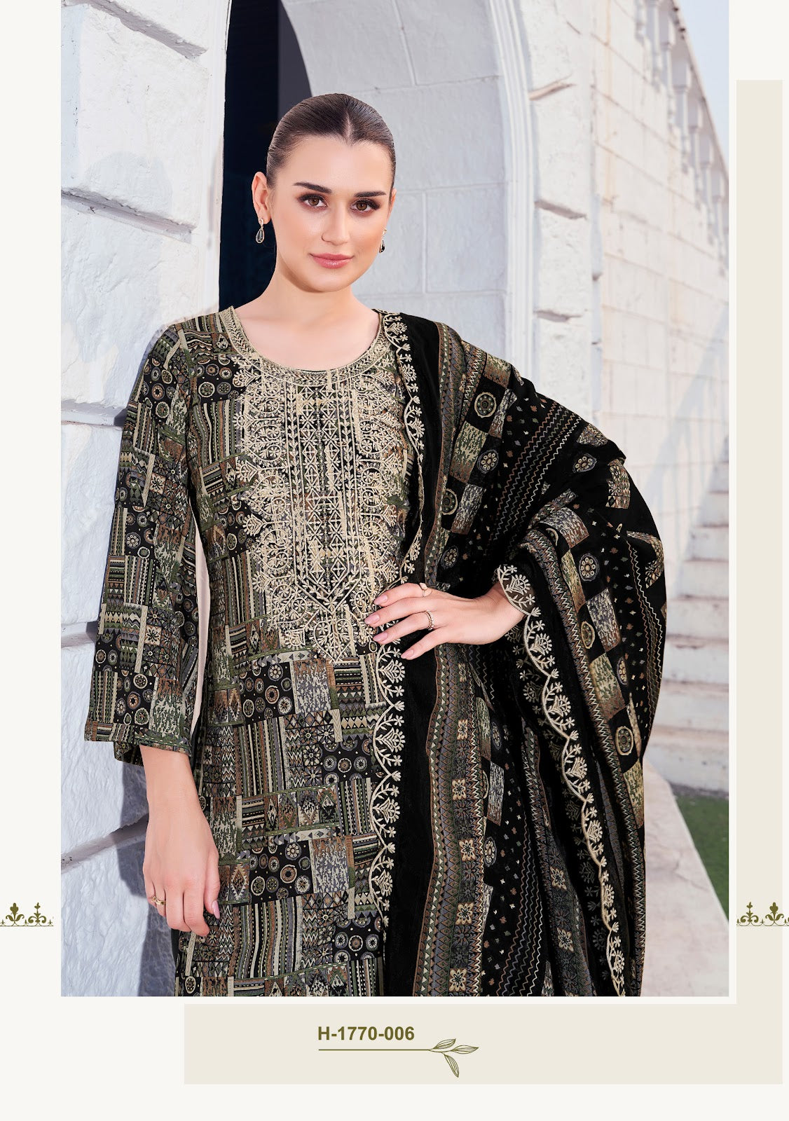 Black Diamond Edition 4 Alok Reyon Karachi Salwar Suits Manufacturer India