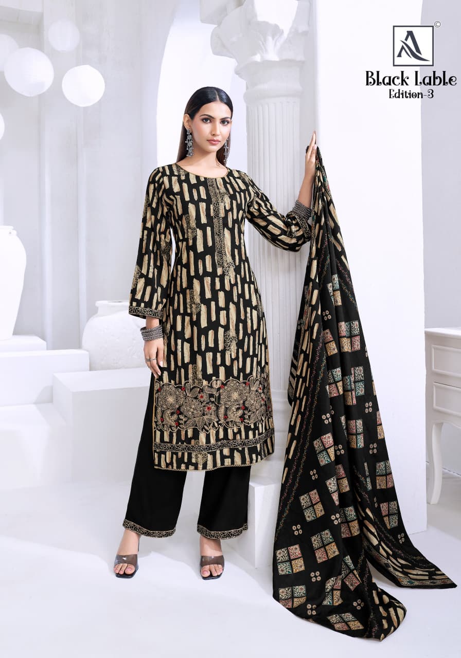 Black Lable Edition 3 Alok Viscose Reyon Karachi Salwar Suits Supplier India