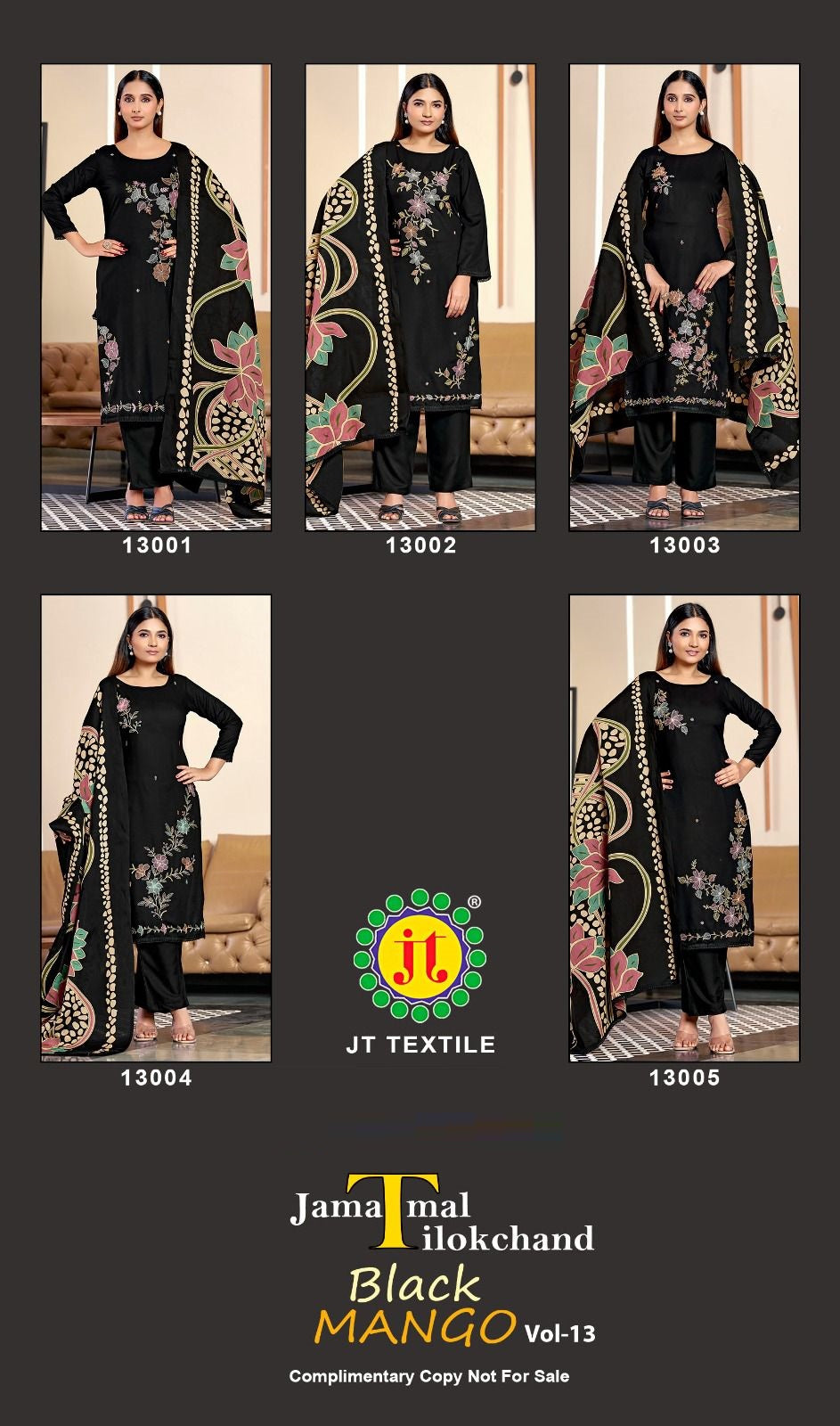 Black Mango Vol 13 Jt Rayon Pant Style Suits Supplier India