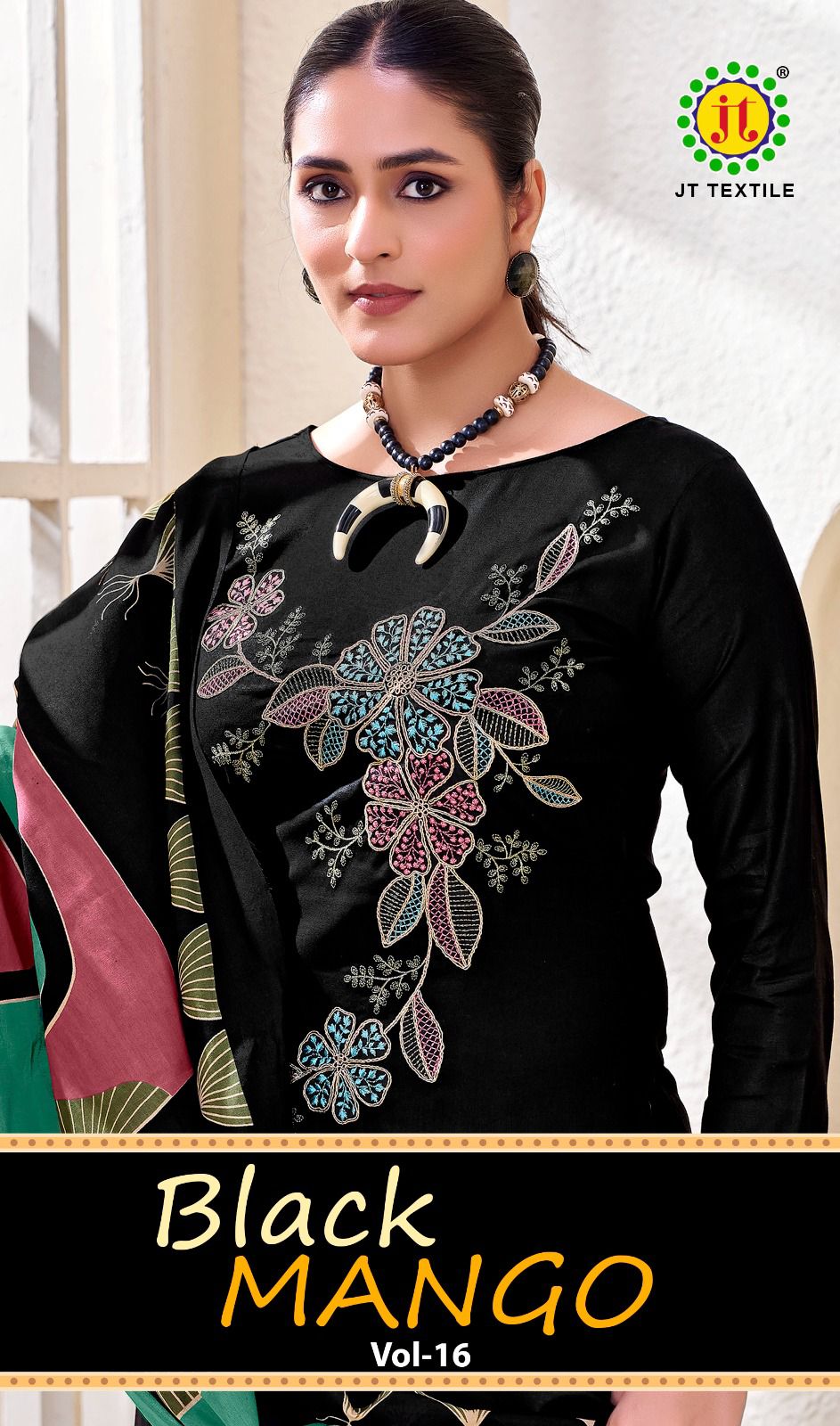 Black Mango Vol 16 Jt Rayon Pant Style Suits Wholesale Price