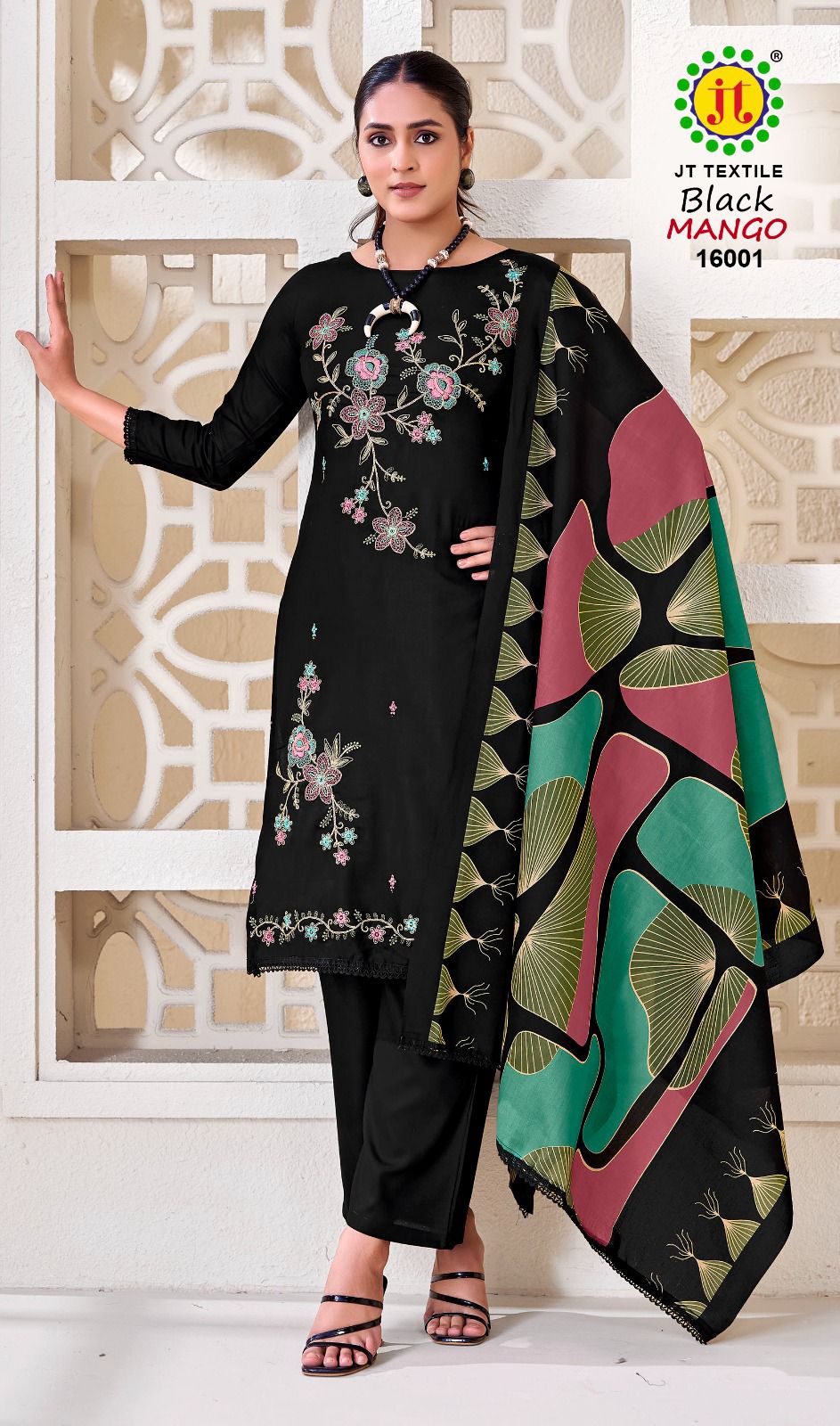 Black Mango Vol 16 Jt Rayon Pant Style Suits Wholesale Price