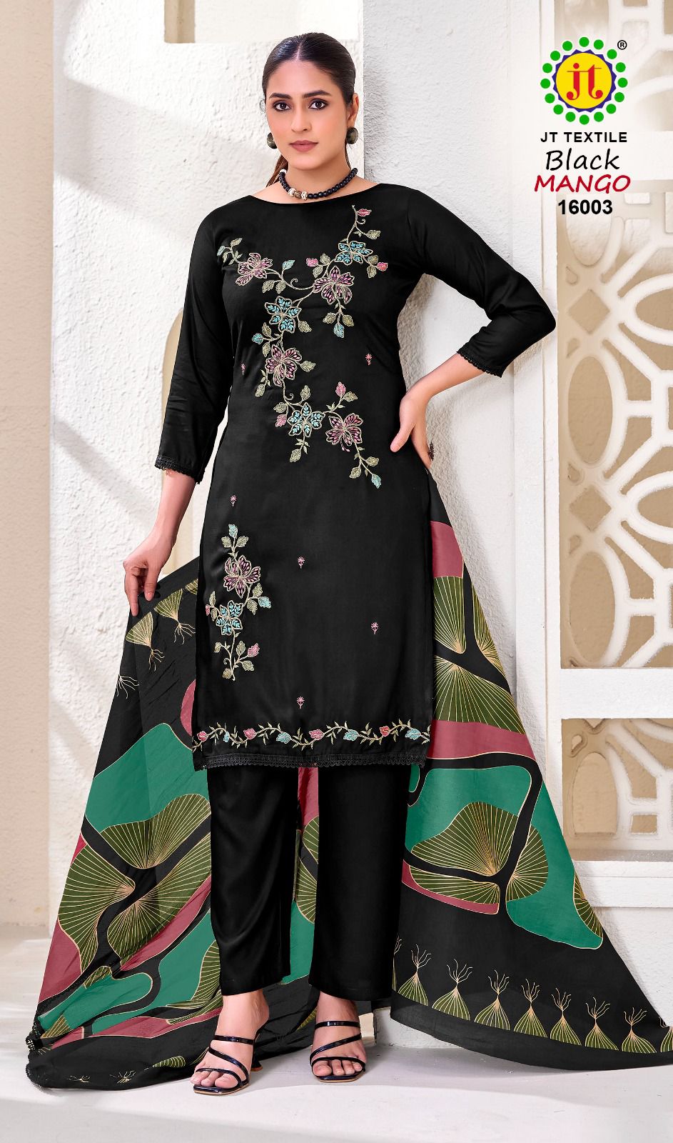 Black Mango Vol 16 Jt Rayon Pant Style Suits Wholesale Price