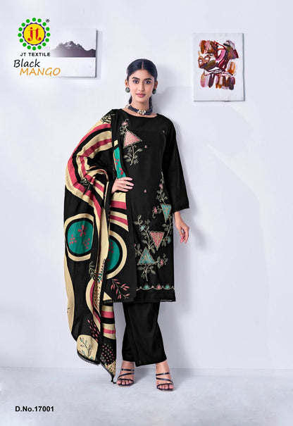 Black Mango Vol 17 Jt Rayon Pant Style Suits Manufacturer India