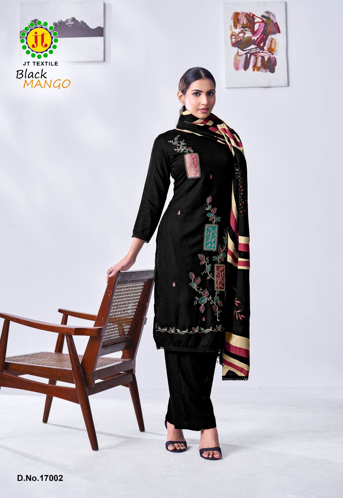 Black Mango Vol 17 Jt Rayon Pant Style Suits Manufacturer India