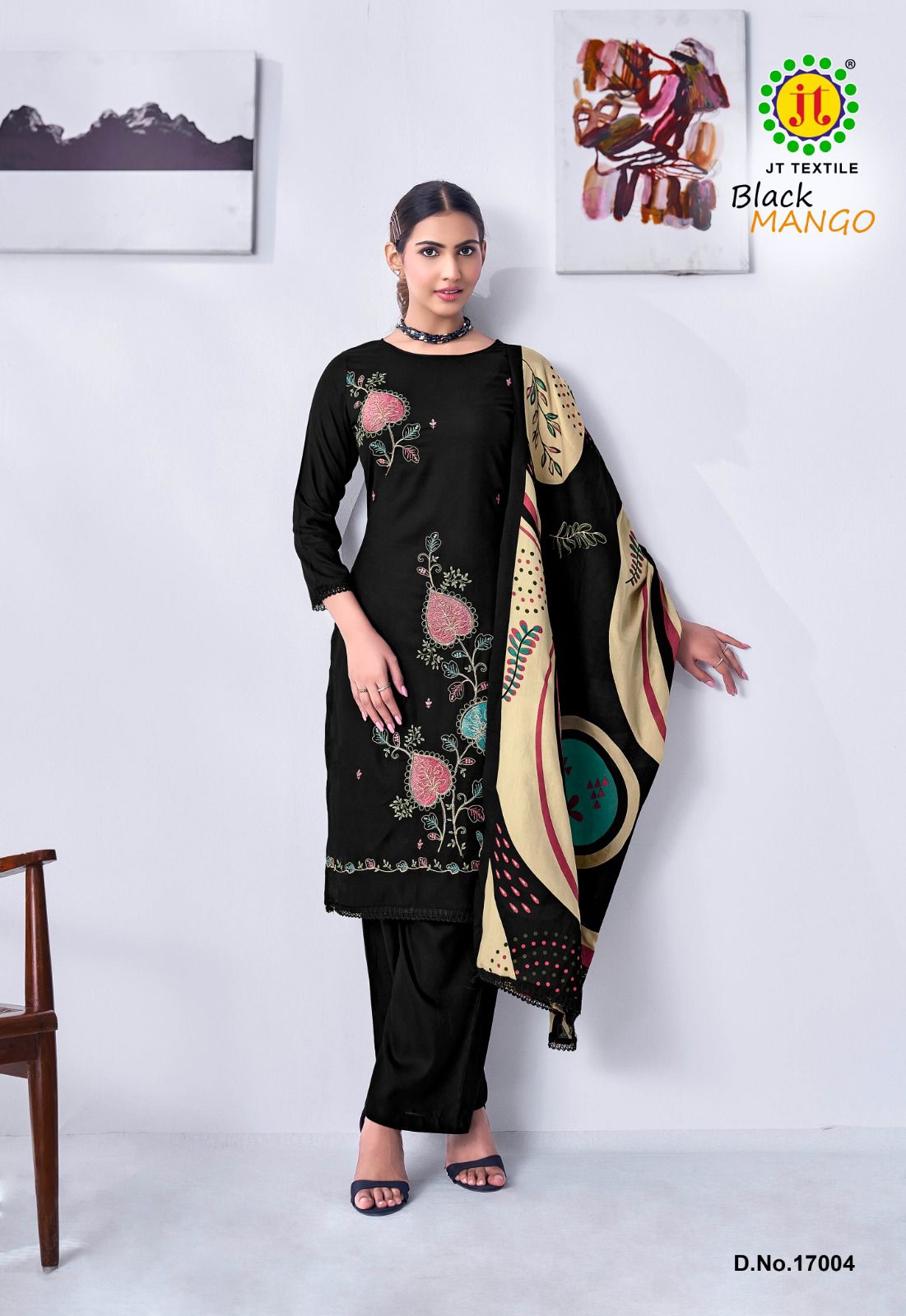 Black Mango Vol 17 Jt Rayon Pant Style Suits Manufacturer India