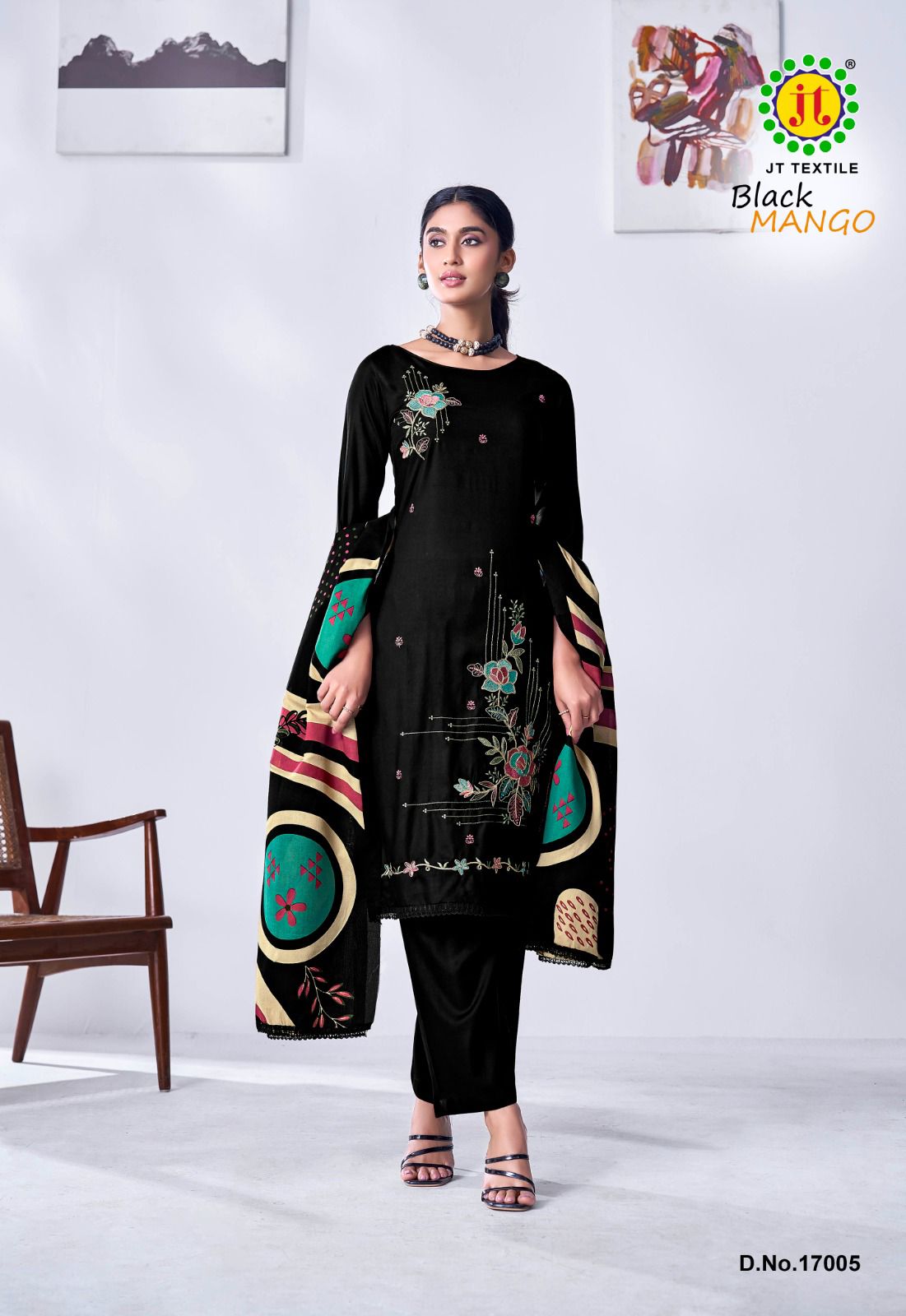 Black Mango Vol 17 Jt Rayon Pant Style Suits Manufacturer India