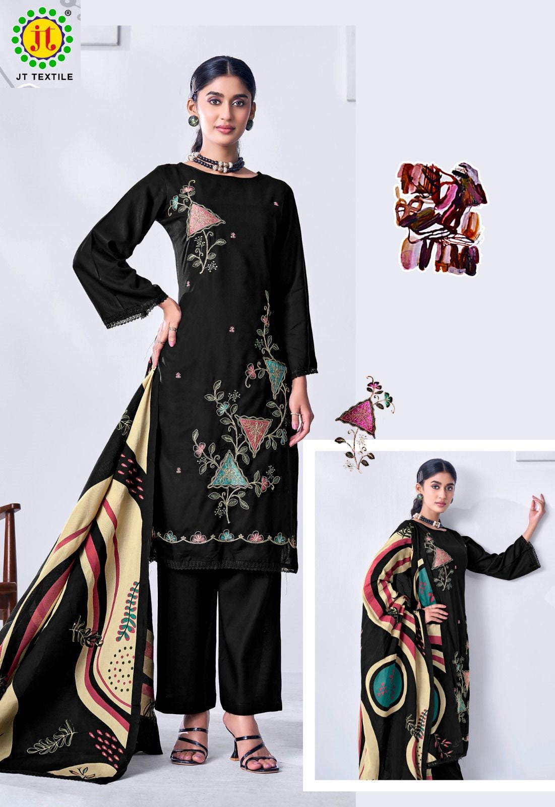 Black Mango Vol 17 Jt Rayon Pant Style Suits Manufacturer India