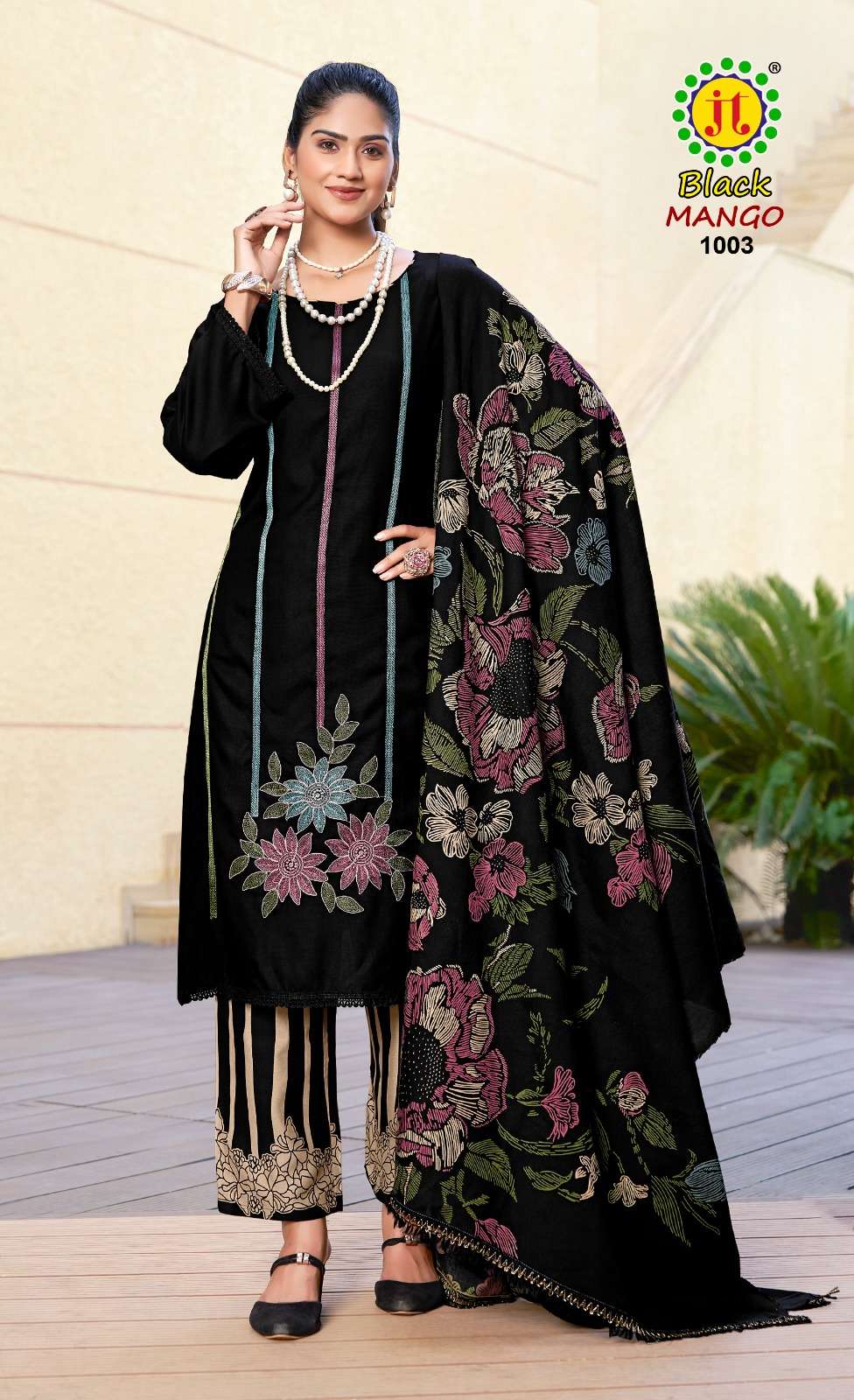Black Mango Vol 1 Jt Rayon Pant Style Suits Supplier India