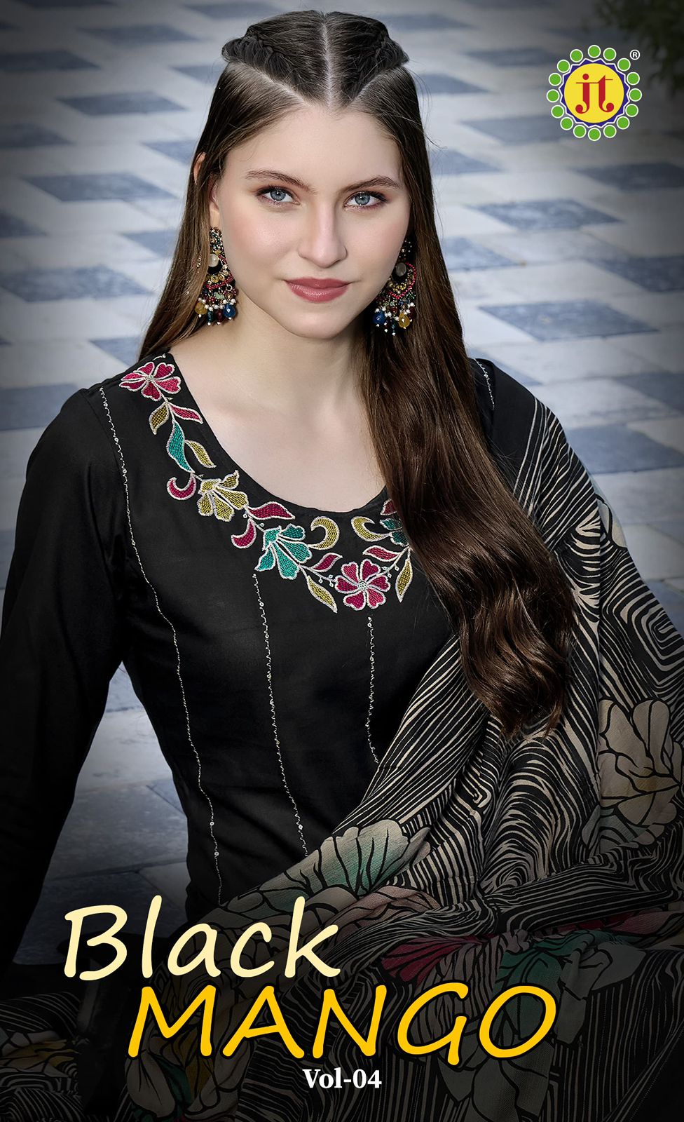 Black Mango Vol 4 Jt Rayon Pant Style Suits Wholesaler