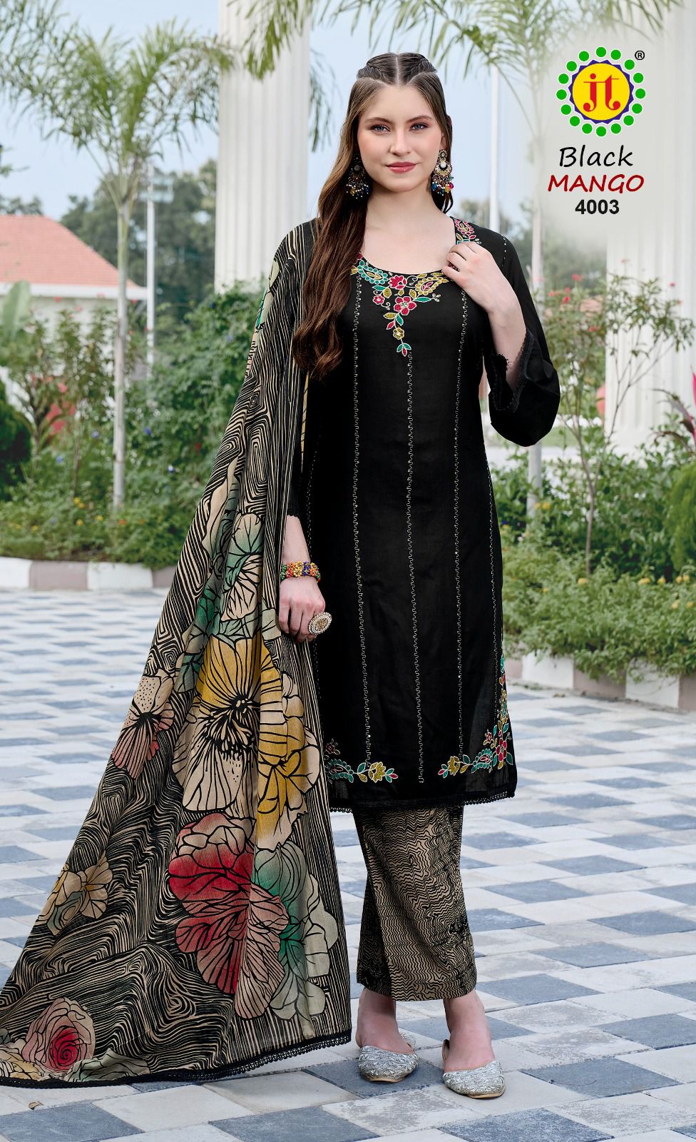 Black Mango Vol 4 Jt Rayon Pant Style Suits Wholesaler