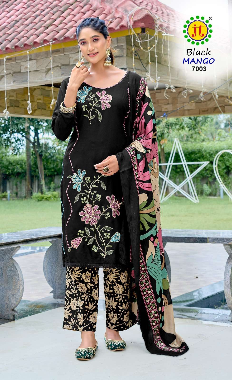 Black Mango Vol 7 Jt Rayon Pant Style Suits Wholesale Price
