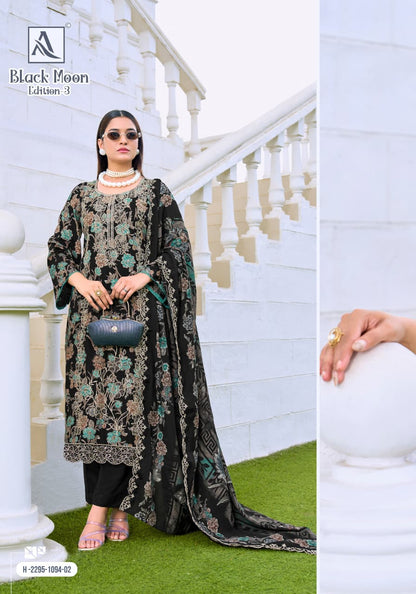 Black Moon Edition 3 Alok Viscose Reyon Karachi Salwar Suits Manufacturer Ahmedabad