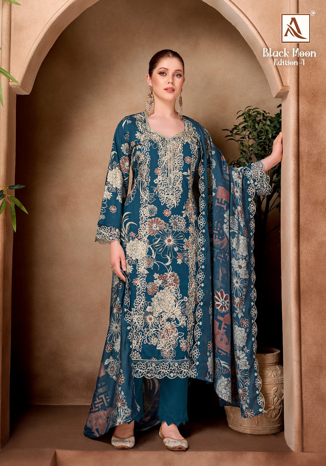 Black Moon Edition 4 Alok Viscose Reyon Karachi Salwar Suits Wholesale Price