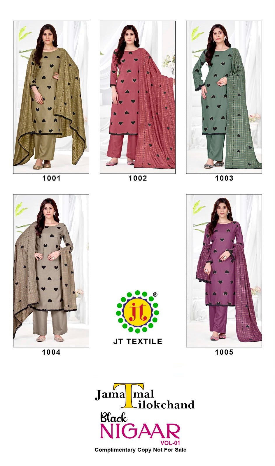 Black Nigaar Vol 1 Jt Rayon Pant Style Suits Manufacturer Gujarat