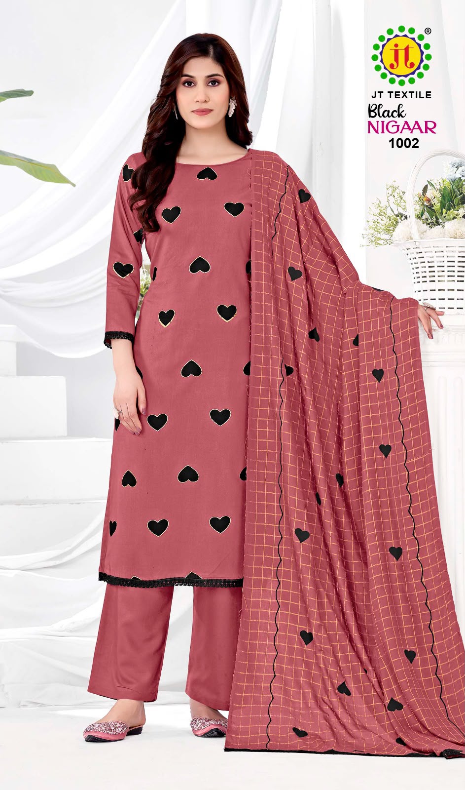 Black Nigaar Vol 1 Jt Rayon Pant Style Suits Manufacturer Gujarat