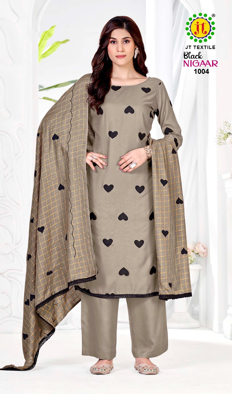 Black Nigaar Vol 1 Jt Rayon Pant Style Suits Manufacturer Gujarat