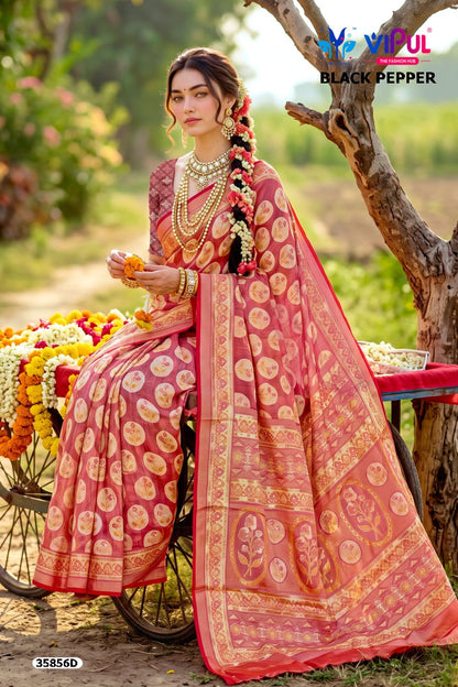 Black Pepper 35856 Vipul Brasso Sarees Manufacturer