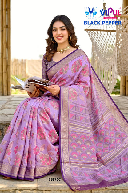 Black Pepper 35976 Vipul Brasso Sarees Supplier Gujarat