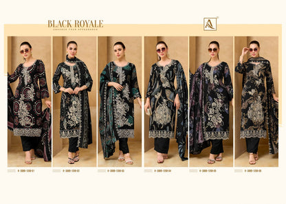 Black Royale Alok Viscose Reyon Karachi Salwar Suits Supplier Ahmedabad